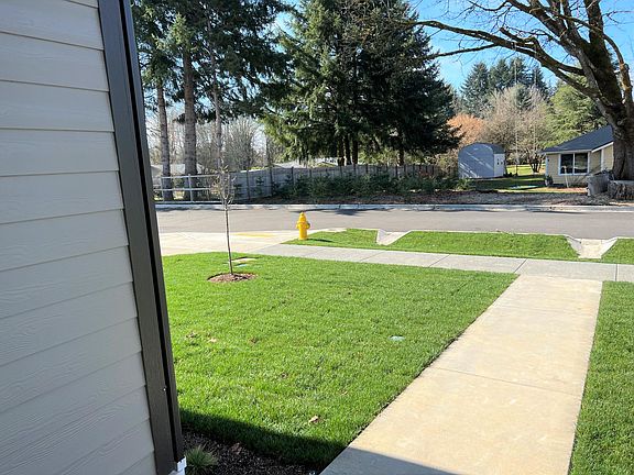 Beautifully landscaped front lawn