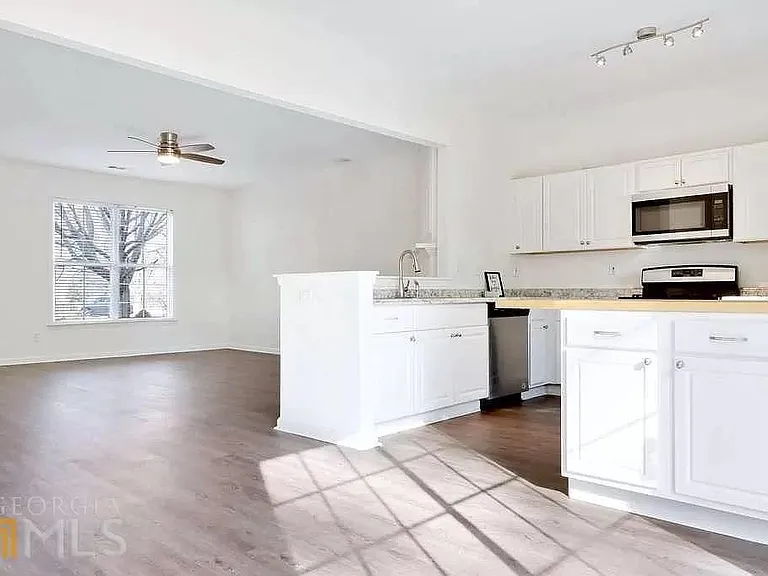 Kitchen View from Dining Area- Open Layout