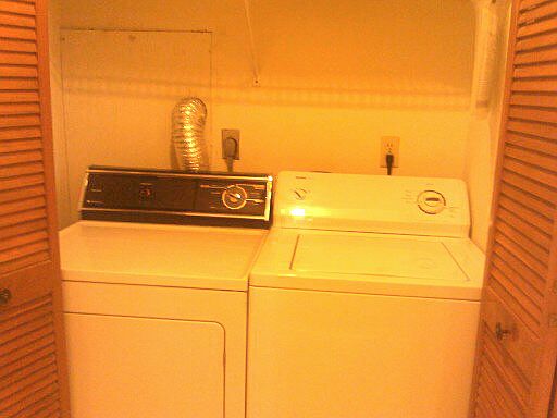 Washer and dryer area