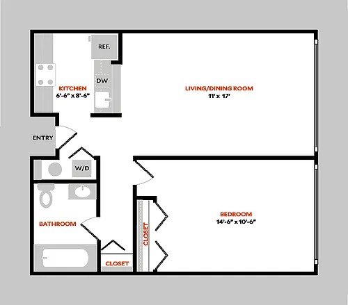 Floor plan Plan 1AR