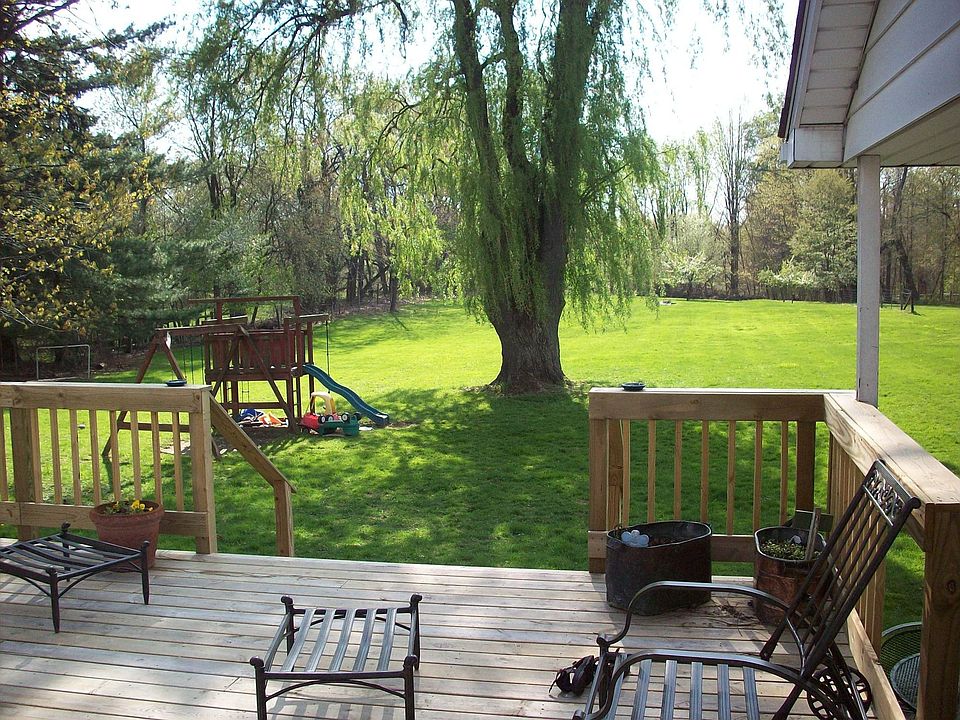 View of backyard from deck