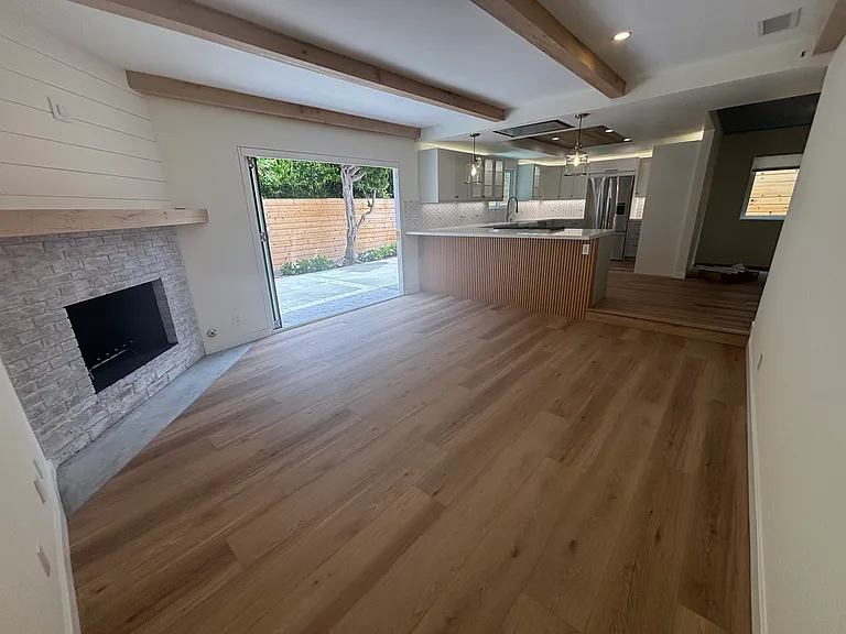Family Room + Backyard View