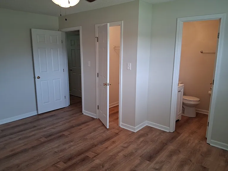 Master bedroom looking toward closet and bath