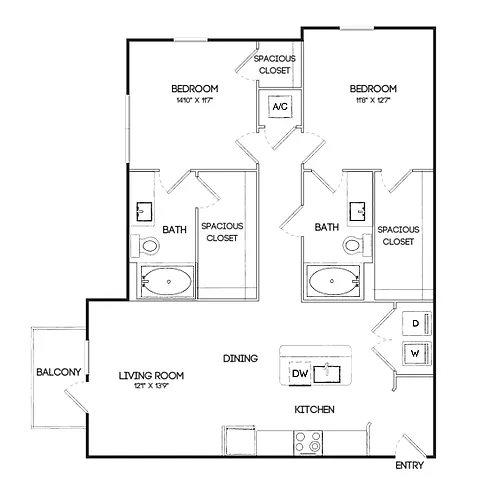 Floor plan B1HC