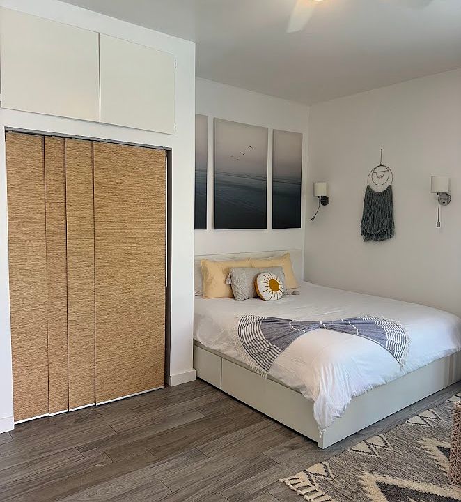 huge closet with storage above