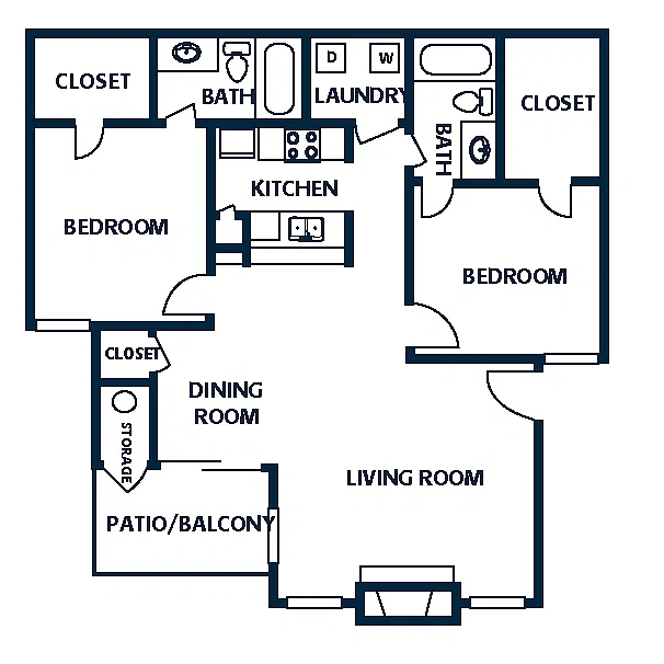 Floor plan 2BSUN