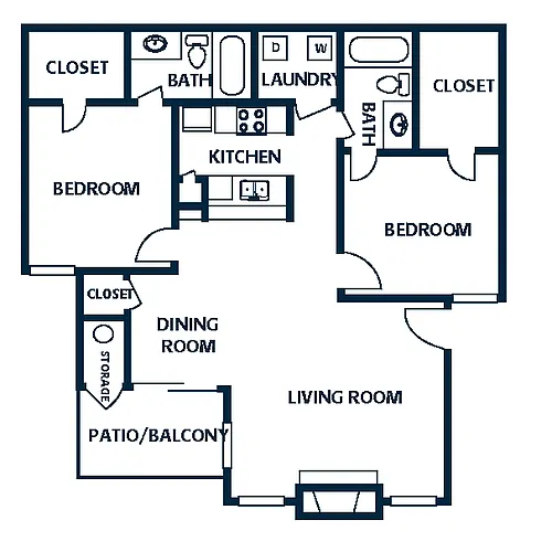 Floor plan 2B