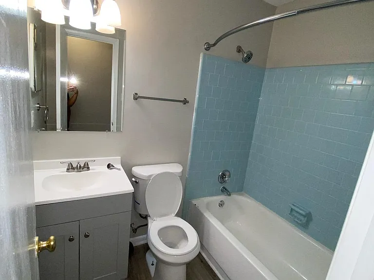 Hallway bathroom