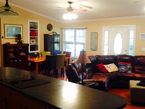 View of front door to porch