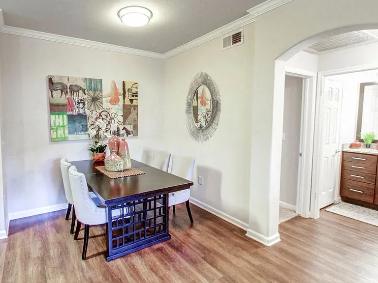 Dinning room with entrance into hallway