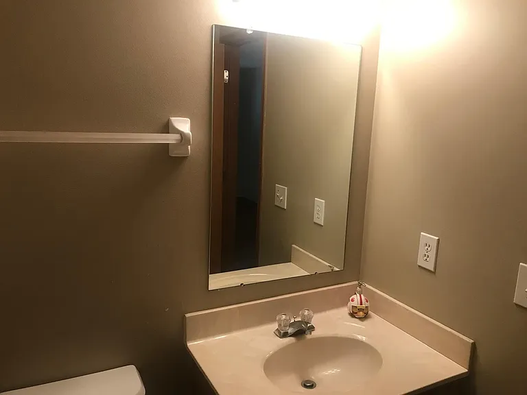 half bathroom/guest bathroom by family room