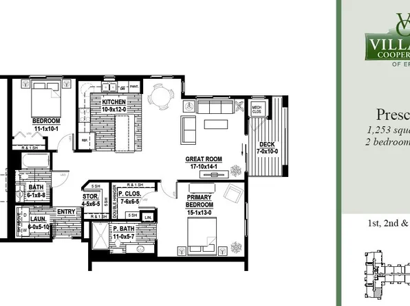 Prescot-2 Plan, Village Cooperative of Erie (Active Adults 62+)