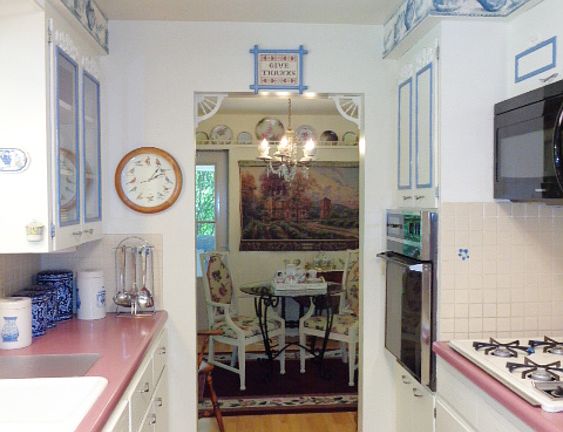 Dining area open to the living room off the kitchen.