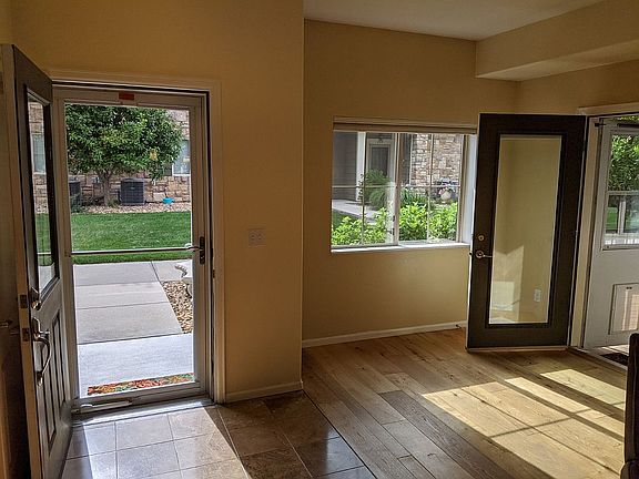 Storm doors on both entries