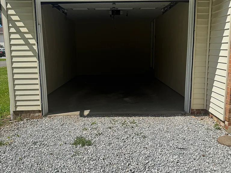 Clean one car attached garage