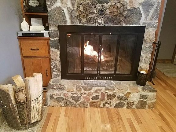 Fireplace in living room