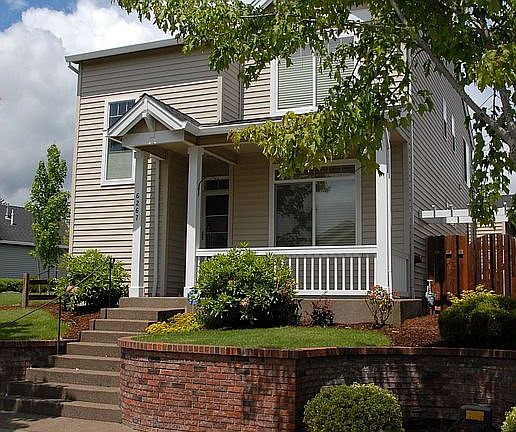 Front of Home with Greenway to right