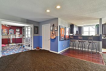 Stunning walkout basement