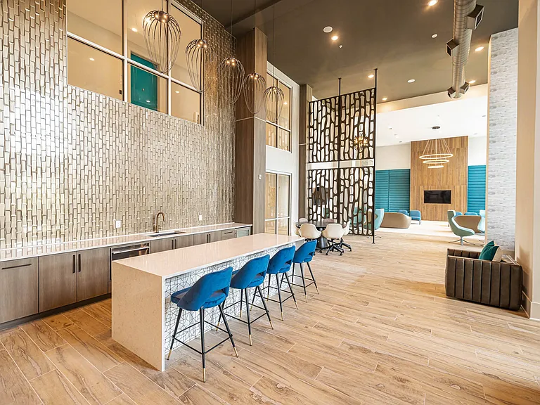 Clubhouse Lounges with TVs & Kitchenettes