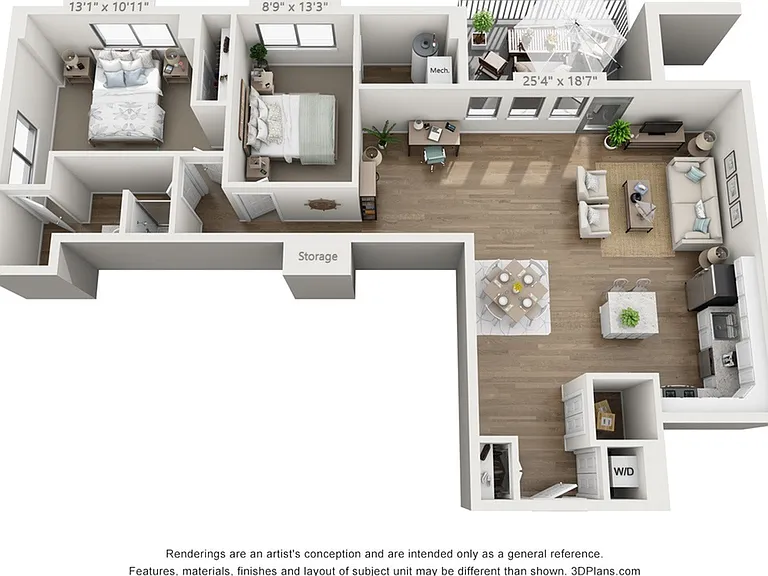 2 Bedroom
