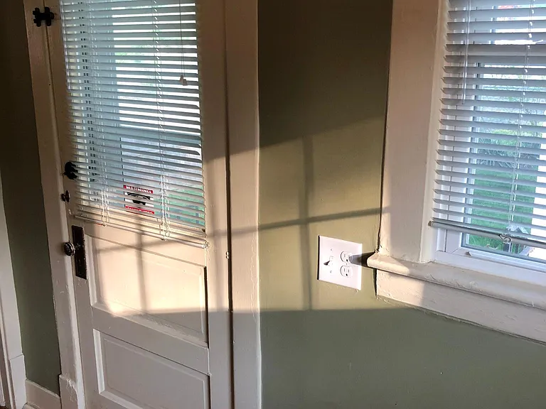 Back door is off the kitchen