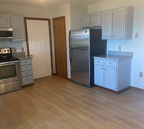 Garage door and pantry door.