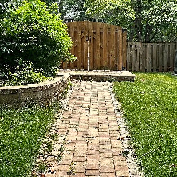 separate fenced gate