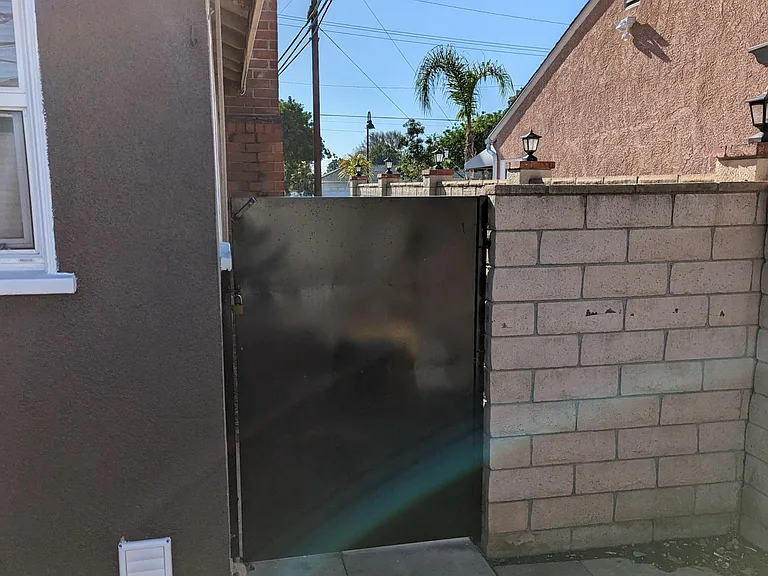 Side door entry. maybe locked