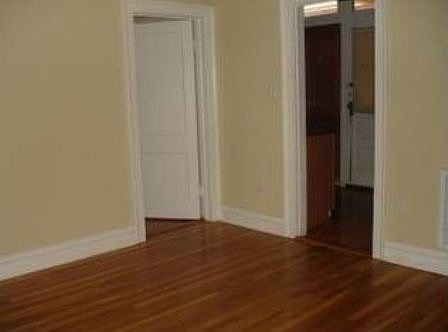 There are hardwood floors throughout.