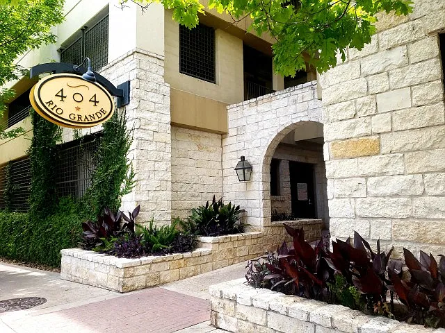 Leasing office entrance from street