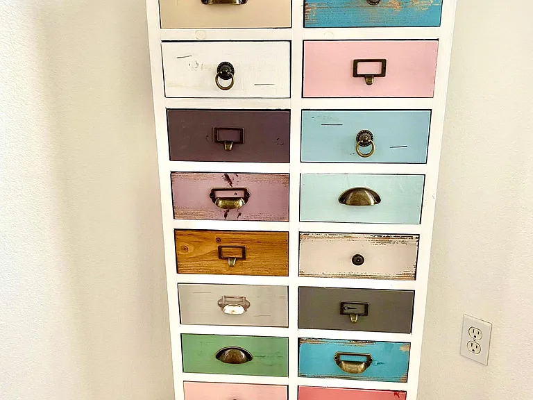 Tons of drawer storage