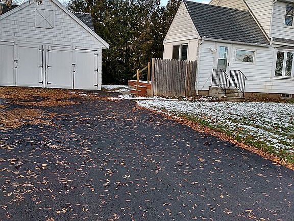 Newly paved extra wide drive