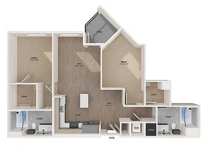 Floor plan B3