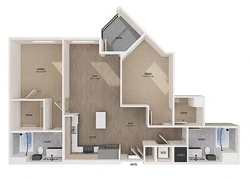 Floor plan B3