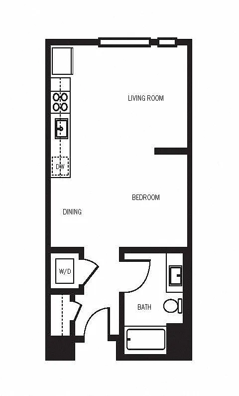 Floor plan Studio A1