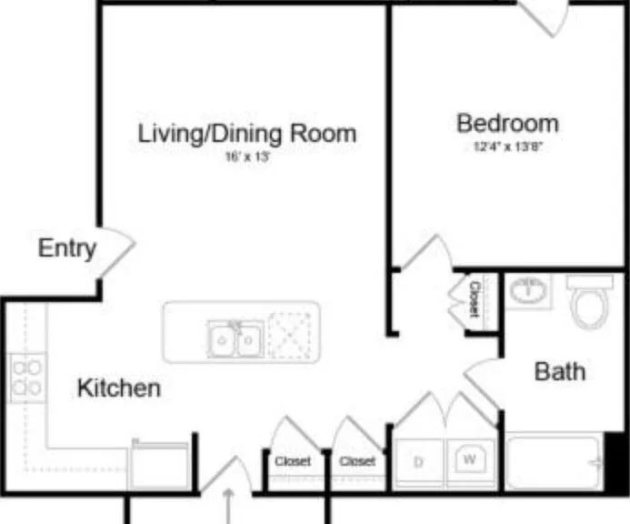 1x1 G floor plan Amiya
