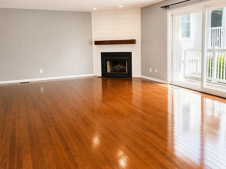 Living room with access to deck