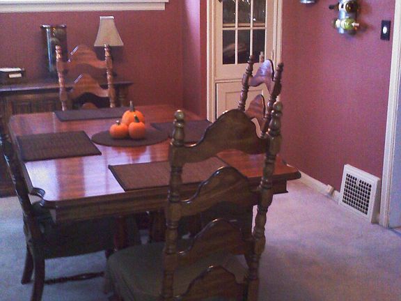 Dining Room with build-in china cabinets