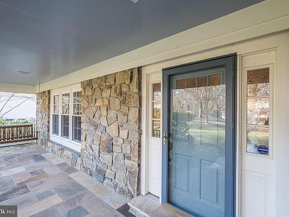 Flagstone porch and patio