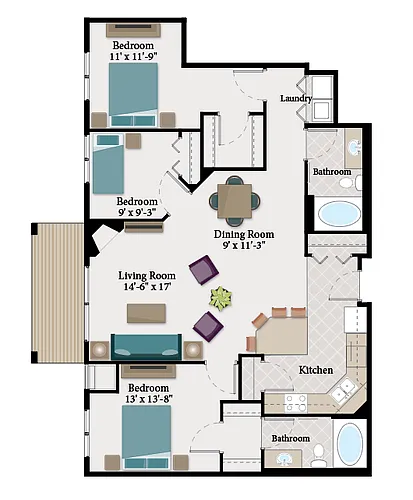 Floor plan B2
