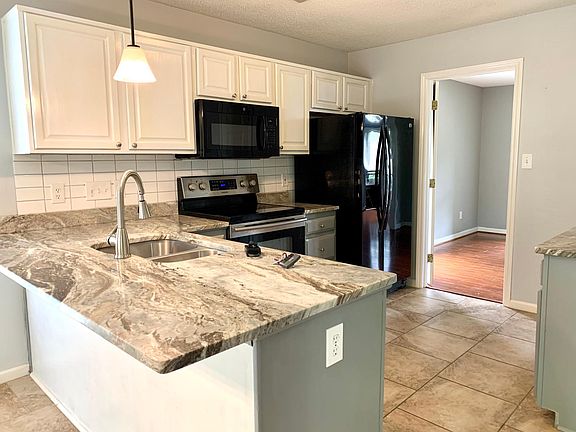 Breakfast Bar - White Upper and Gray Lower cabinets