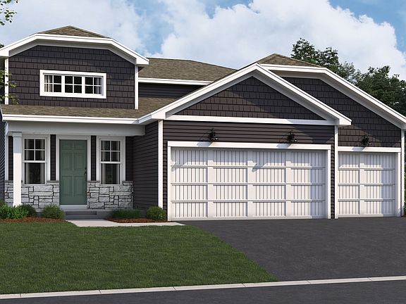 Austin Elevation B Stone 3-Car