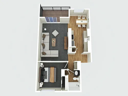 Floor plan One Bedroom