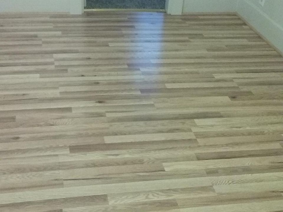 New wood flooring in living room!