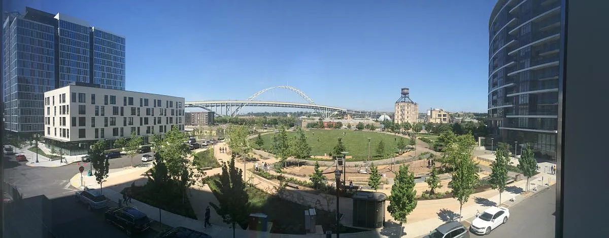 Stunning views of Fields Park and Fremont Bridge from every - 1275 NW 10th Ave #307