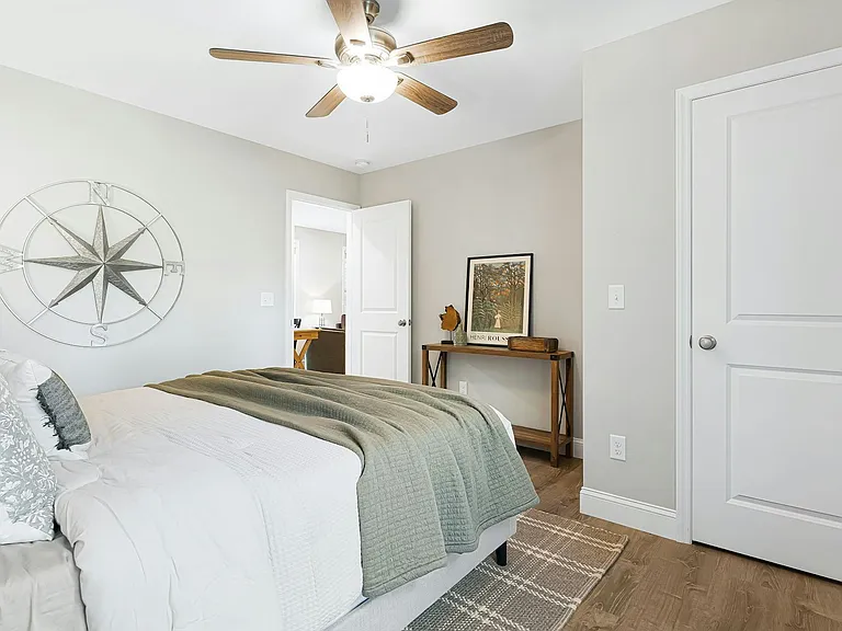 Third bedroom, upstairs, with closet