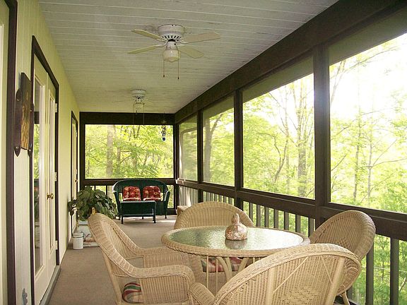 Huge screened in porch, full length of house