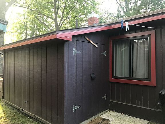 Attached shed