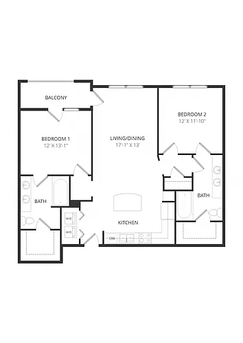 Floor plan Building P PB2