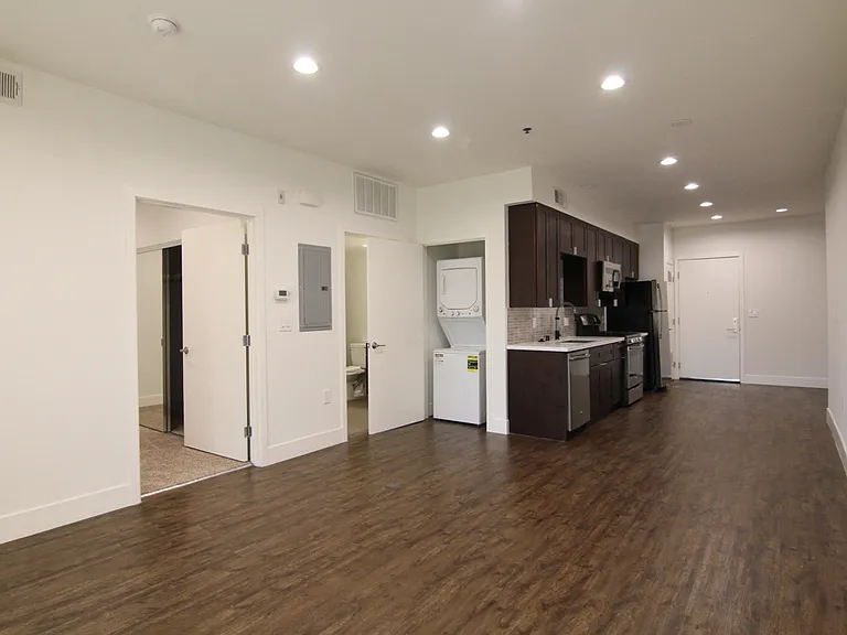 All apartments are fitted with in-unit washers and dryers.